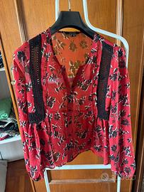 Camicia rossa e nera