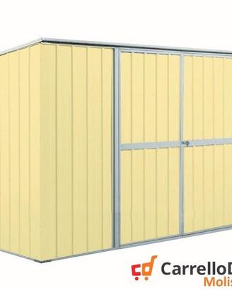 Casetta giardino in Acciaio 345x186cm - 6mq beige