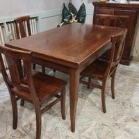 Tavolo noce massello + sedie - ULTIMO PREZZO