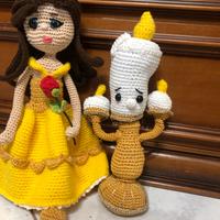 Amigurumi  crochet la Bella  e la bestia Disney