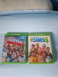 Due giochi XBOX One: W2K Battle grounds, The Sims 