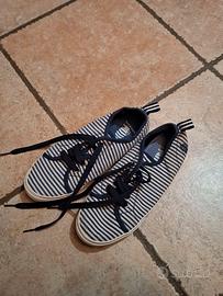 scarpe ginnastica righe blu MarinaYachting 36