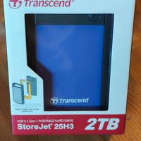 Hard Disk Esterno Transcend StoreJet 25H3 2TB 