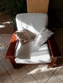 SALOTTO COMPLETO IN LEGNO MASSELLO 