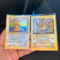 Dragonite prima edizione,dark raichu prima ed.