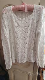 Maglioncino bianco Cotone 