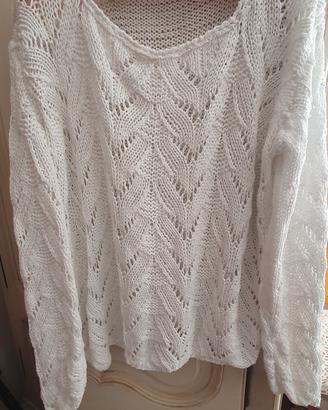 Maglioncino bianco Cotone 