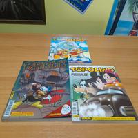 LOTTO TRE FUMETTI TOPOLINO/PAPERINO 