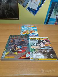 LOTTO TRE FUMETTI TOPOLINO/PAPERINO 