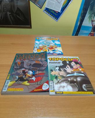 LOTTO TRE FUMETTI TOPOLINO/PAPERINO 