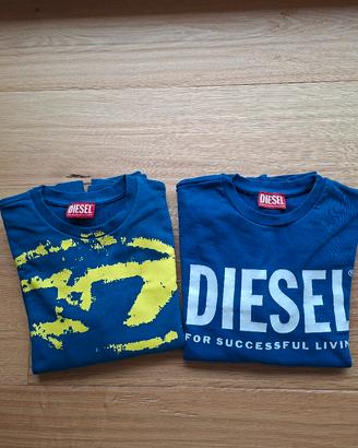 Set 2 felpe Diesel taglia 12 anni 