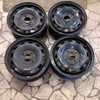 4 - CERCHI IN LAMIERA FORD 5,5X14 4X108 ET47,5 CB 