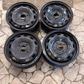 4 - CERCHI IN LAMIERA FORD 5,5X14 4X108 ET47,5 CB 