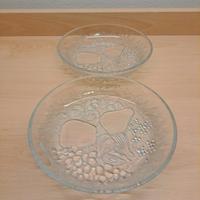 Coppia di piatti in vetro Borgonovo coll. Autunno