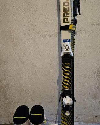 Sci h.130 e scarponi mis.23.0/23.5 per ragazzi