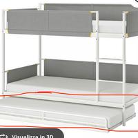 Letto supplementare Vitval Ikea con materasso