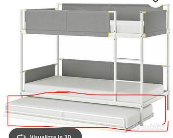 Letto supplementare Vitval Ikea con materasso