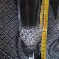 8 bicchieri flute cristallo