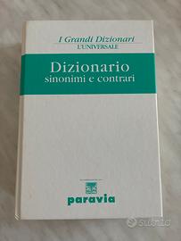 Dizionario sinonimi e contrari paravia anni 2000