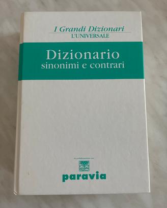 Dizionario sinonimi e contrari paravia anni 2000