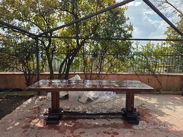 Tavolo da pranzo per 8 persone in vero legno masse