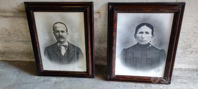 Coppia di ritratti 800 fratelli BINI 800