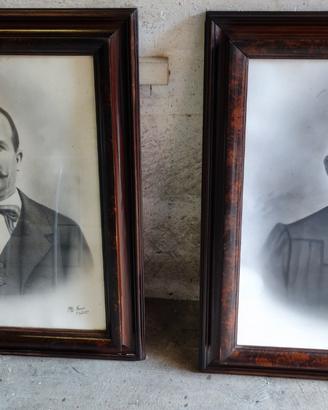 Coppia di ritratti 800 fratelli BINI 800