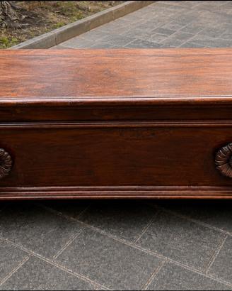Cassapanca classica in legno massello