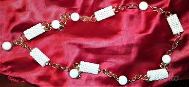 COLLANA ETNICA KENYA NUOVA PERFETTA LUNGA cm.95