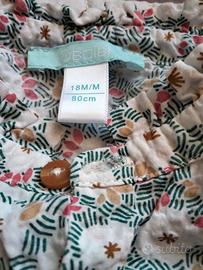 Completo bimba salopette e camicia