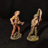 Coppia Soldatini in Pasta Made in Italy Anni 40/50