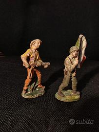 Coppia Soldatini in Pasta Made in Italy Anni 40/50