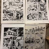 4 x tavole originali Tex