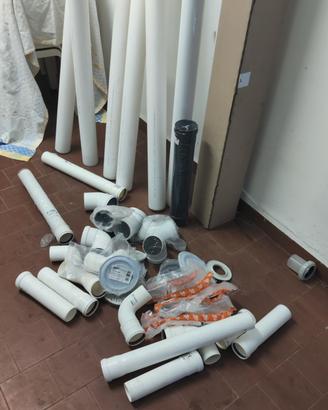 Tubi in PP. diametro 60 e 80 per caldaie
