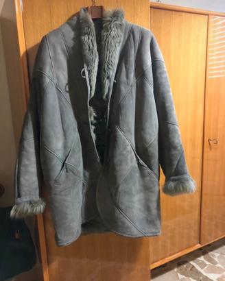 Cappotto di montone per donna Shearling tg 44