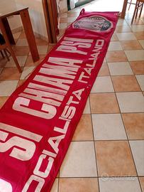 Raro Striscione Storico PSI Originale Anni '60