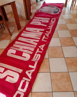 Raro Striscione Storico PSI Originale Anni '60