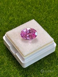 Rubino rosa 5.50 ct taglio Ovale certificato