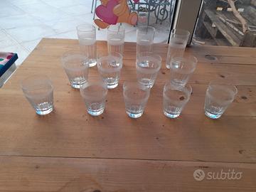 BICCHIERI VINTAGE IN CRISTALLO COME DA FOTO