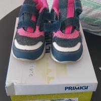 scarpe con strappo blu e rosa n 24