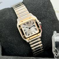 Cartier Santos Piccolo acciaio oro Nuovo W2SA0033