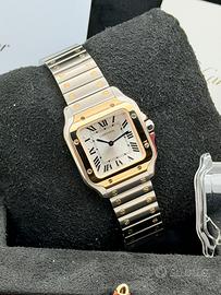 Cartier Santos Piccolo acciaio oro Nuovo W2SA0033