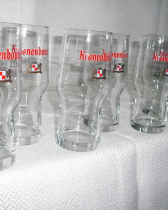 Magnifico set Bicchieri Birra Kronenbourg ORIGINAL