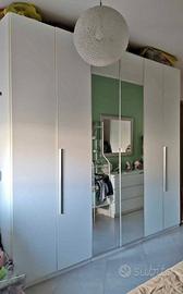 Armadio moderno 6 ante con specchi