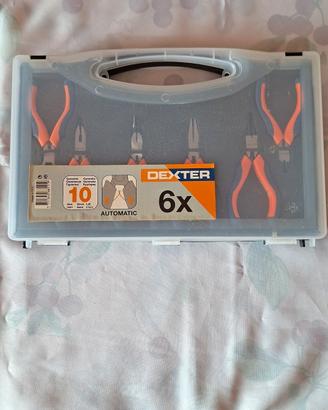 set 6 pinze multiuso dexter con valigetta 