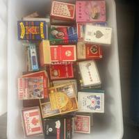 STOCK CARTE POKER BRIDJE MINIATURE LOGHI FAMOSI