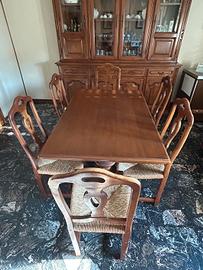 Tavolo legno + 6 sedie