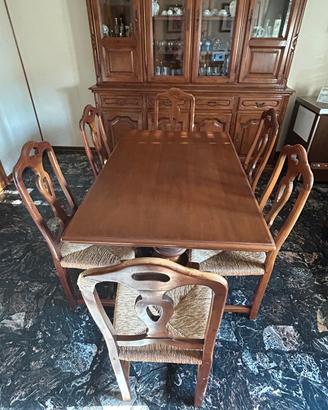 Tavolo legno + 6 sedie