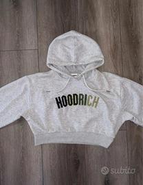 set tuta Hoodrich grigio melange- felpa cropped