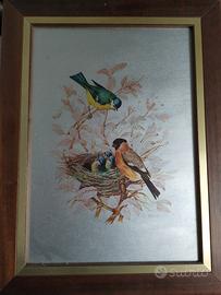 quadro coppia uccelli 